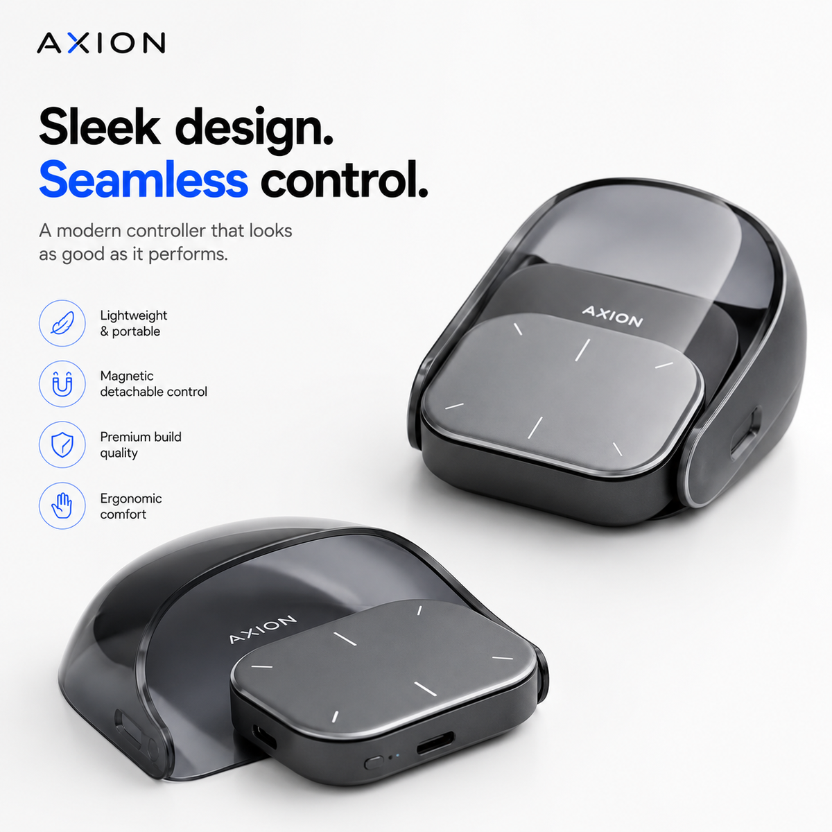 AXION™ Smart Detachable Air Mouse & Presentation Controller