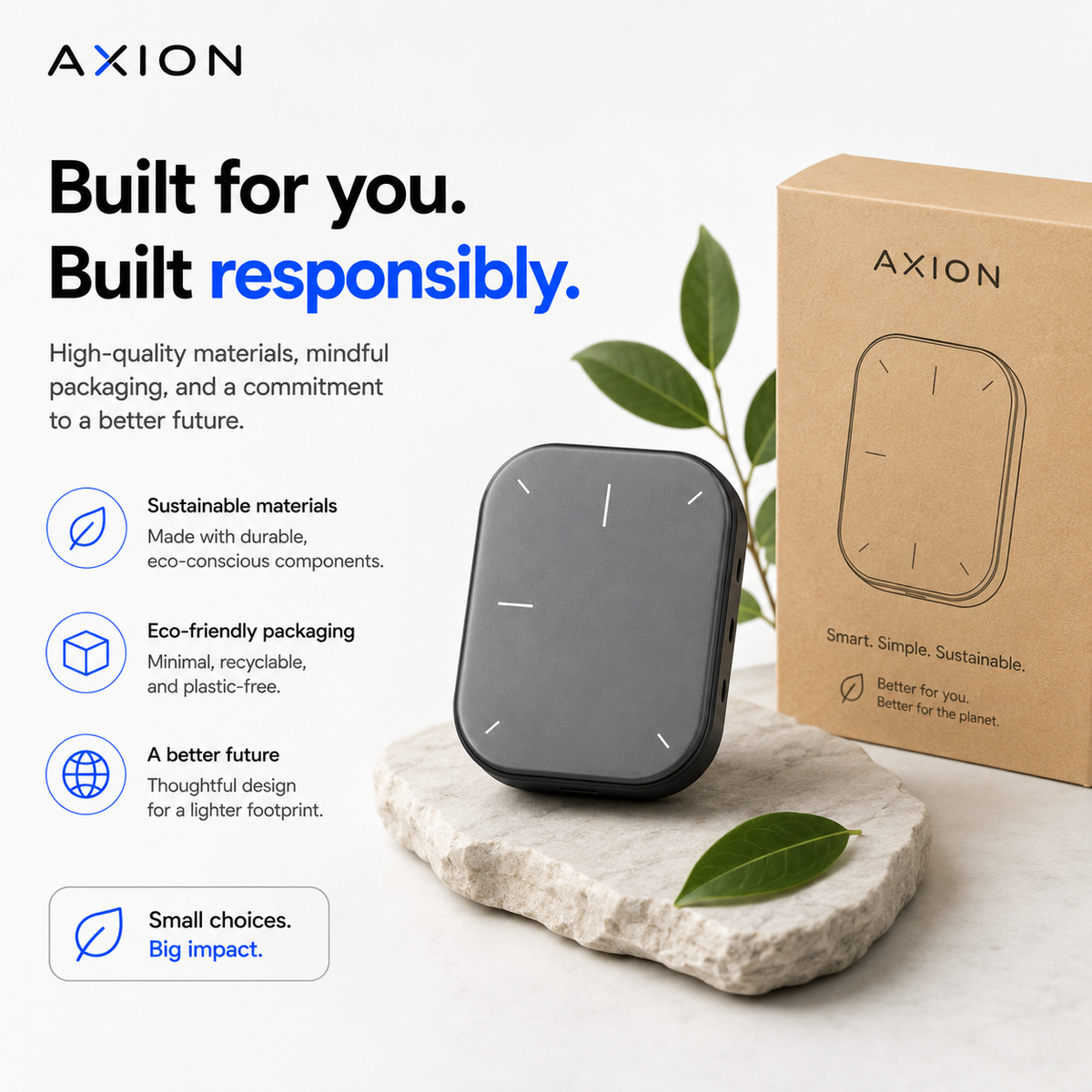 AXION™ Smart Detachable Air Mouse & Presentation Controller
